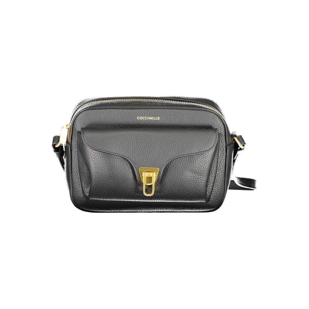 Coccinelle Black Leather Women Shoulder Bag | Regal Royce
