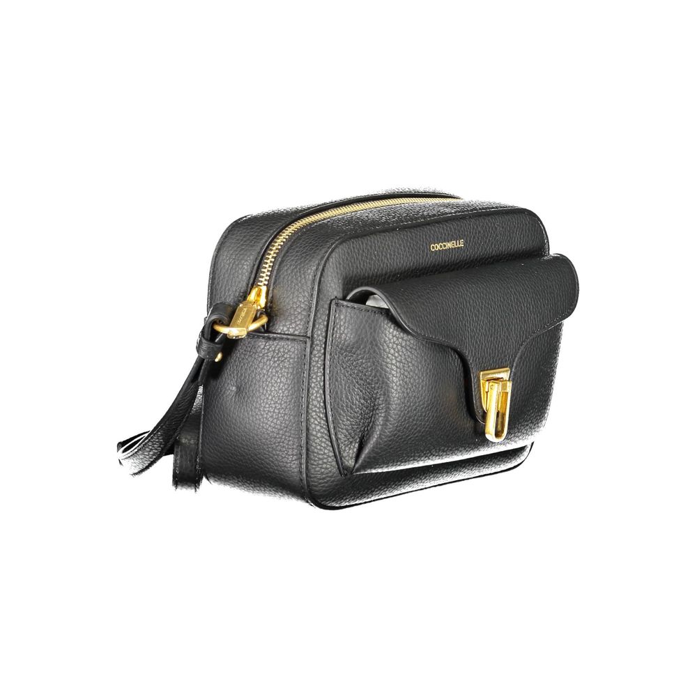 Coccinelle Black Leather Women Shoulder Bag | Regal Royce