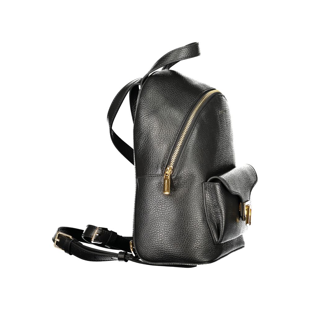 Coccinelle Black Leather Women Backpack | Regal Royce