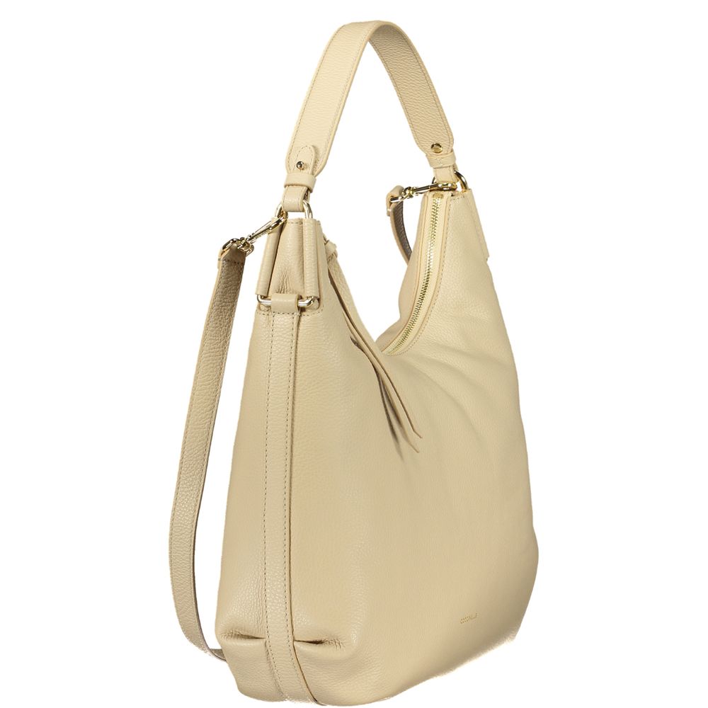 Coccinelle Beige Leather Women Handbag | Regal Royce