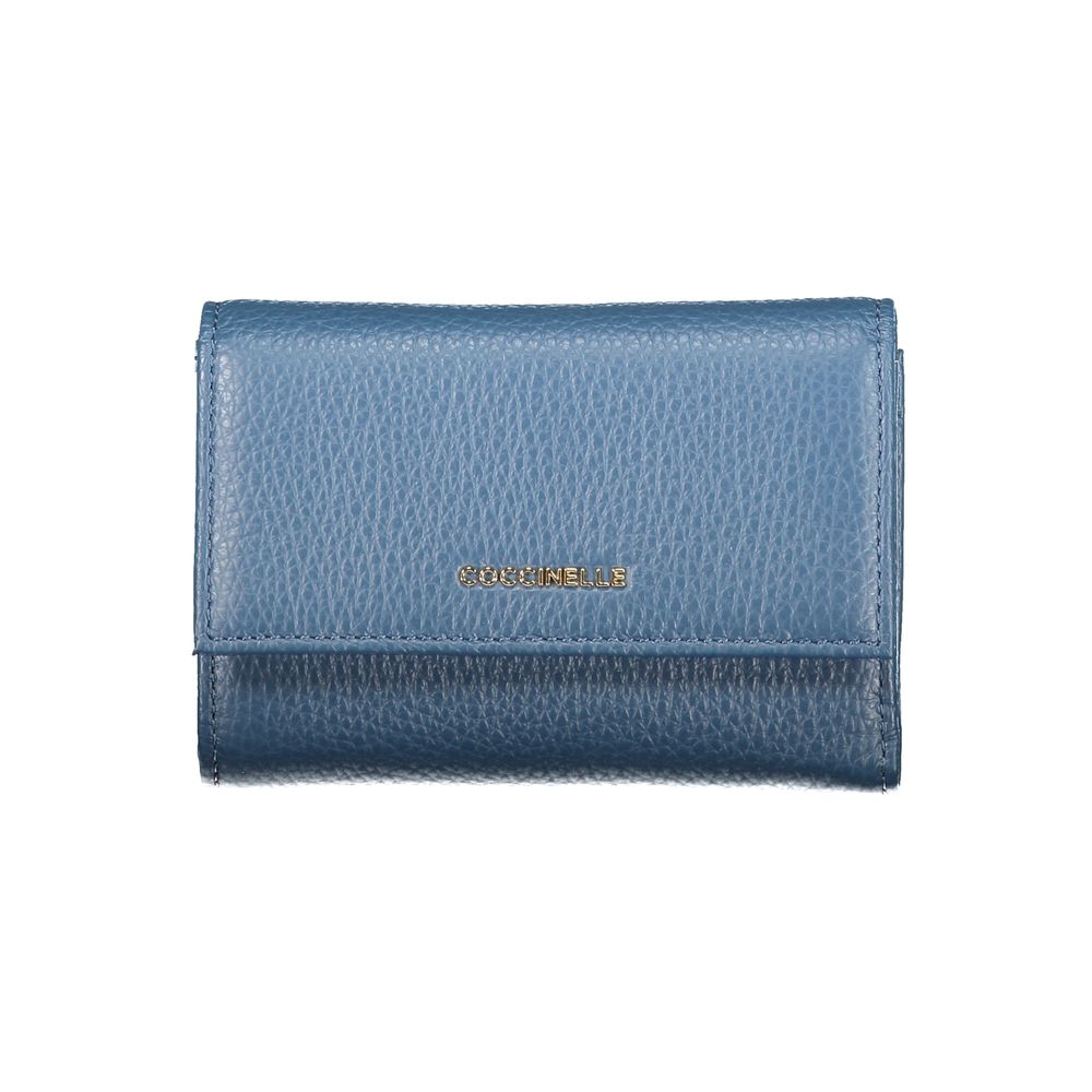 Coccinelle Blu Leather Woman Wallet | Regal Royce