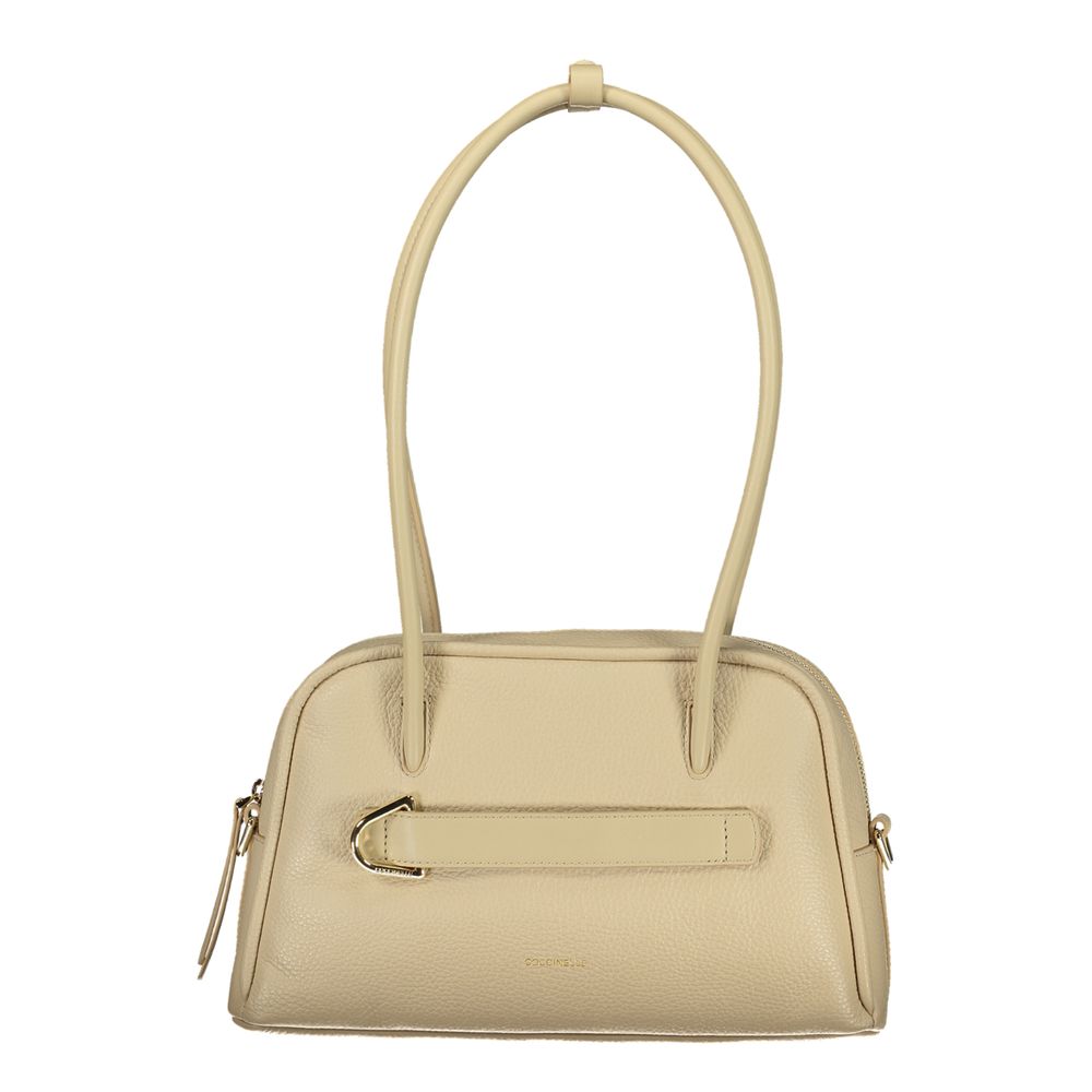 Coccinelle Beige Leather Women Handbag | Regal Royce