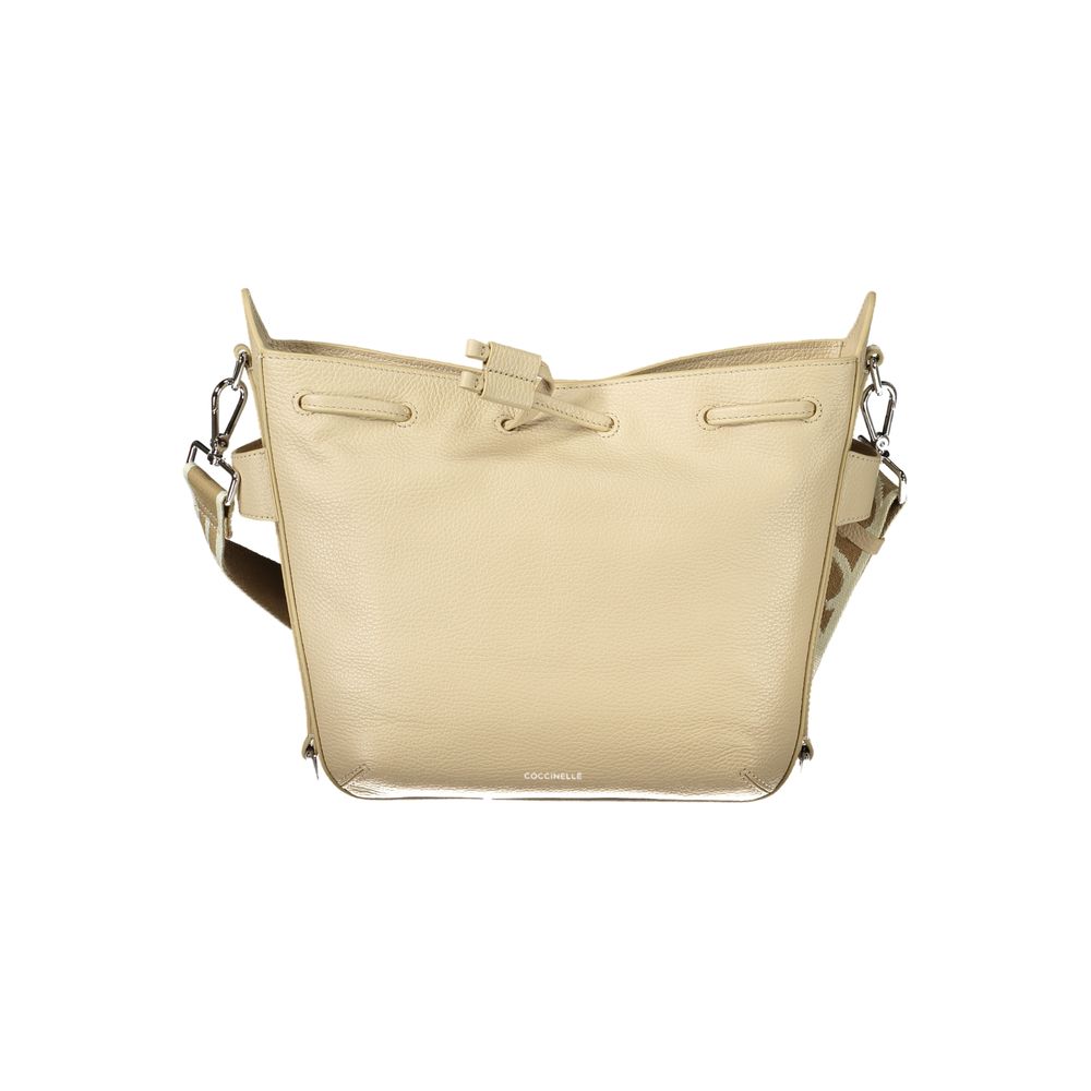 Coccinelle Beige Leather Women Handbag | Regal Royce