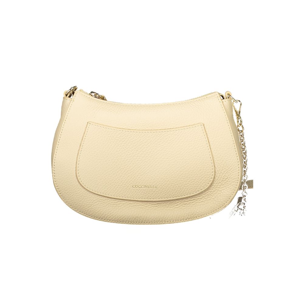 Coccinelle Beige Leather Handbag | Regal Royce
