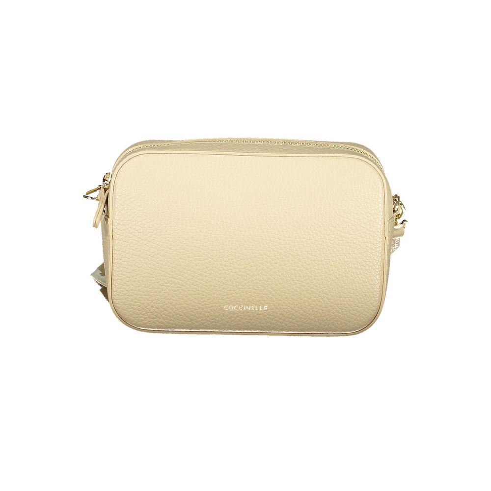 Coccinelle Beige Leather Women Handbag | Regal Royce