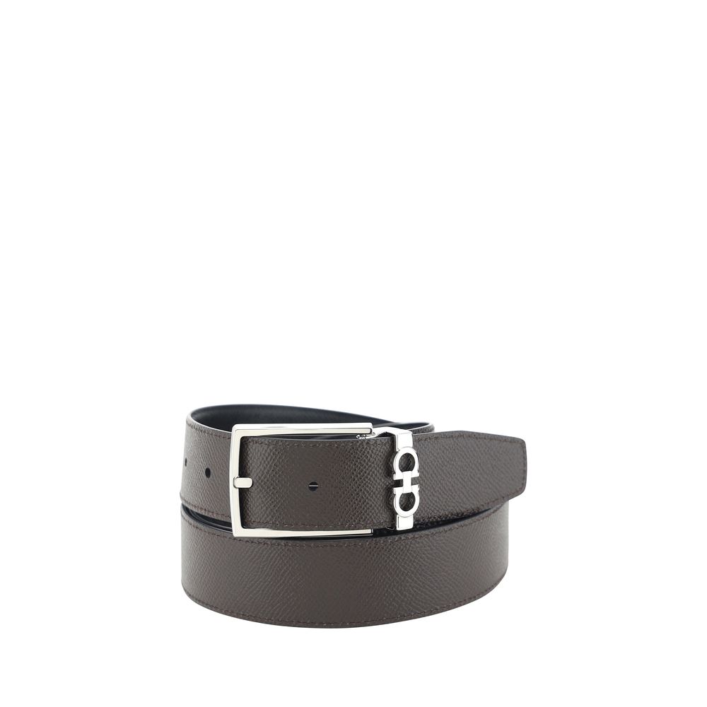 Ferragamo Black Calf Leather Bos Taurus Regular Belt | Regal Royce