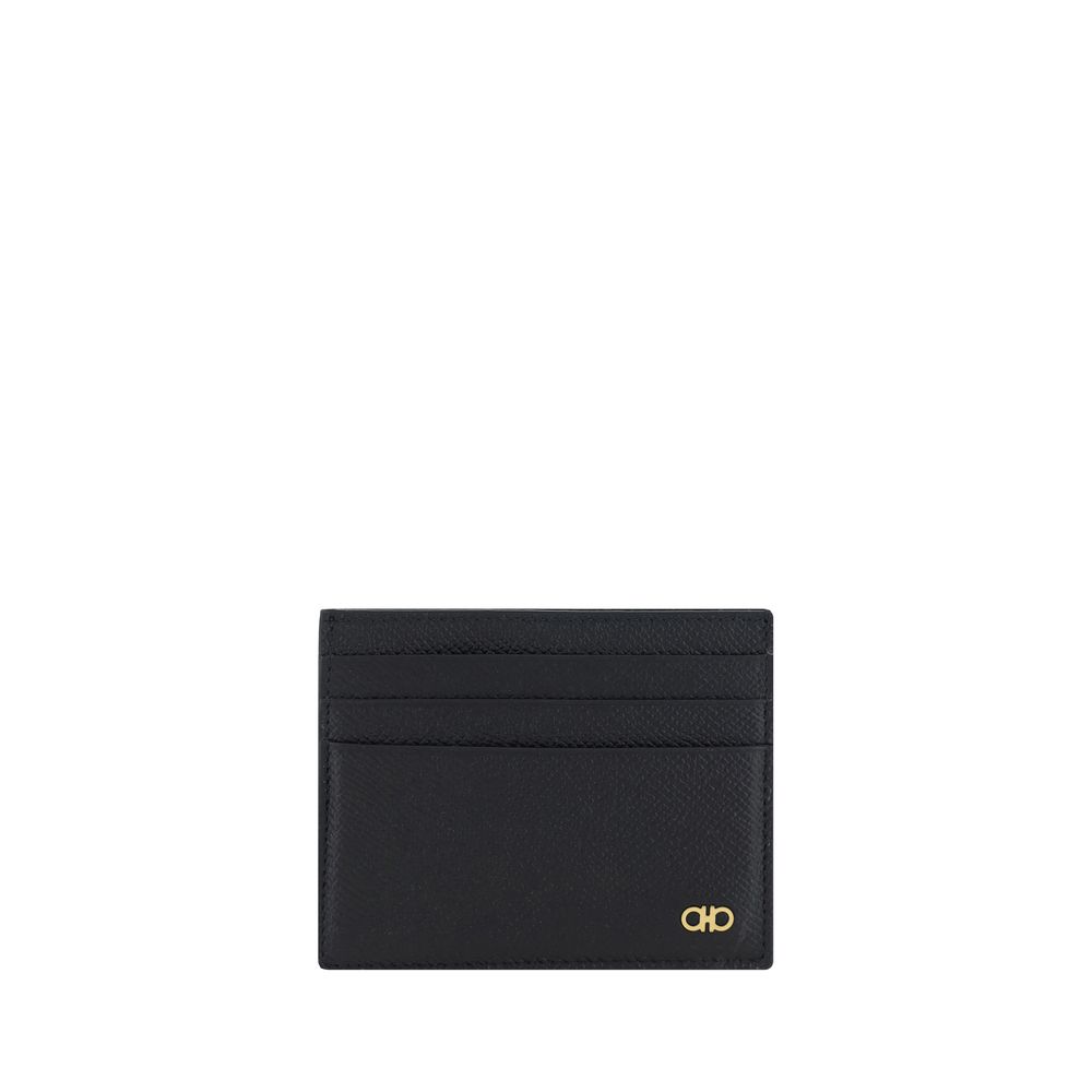 Ferragamo Black Calf Leather Bos Taurus Wallet | Regal Royce