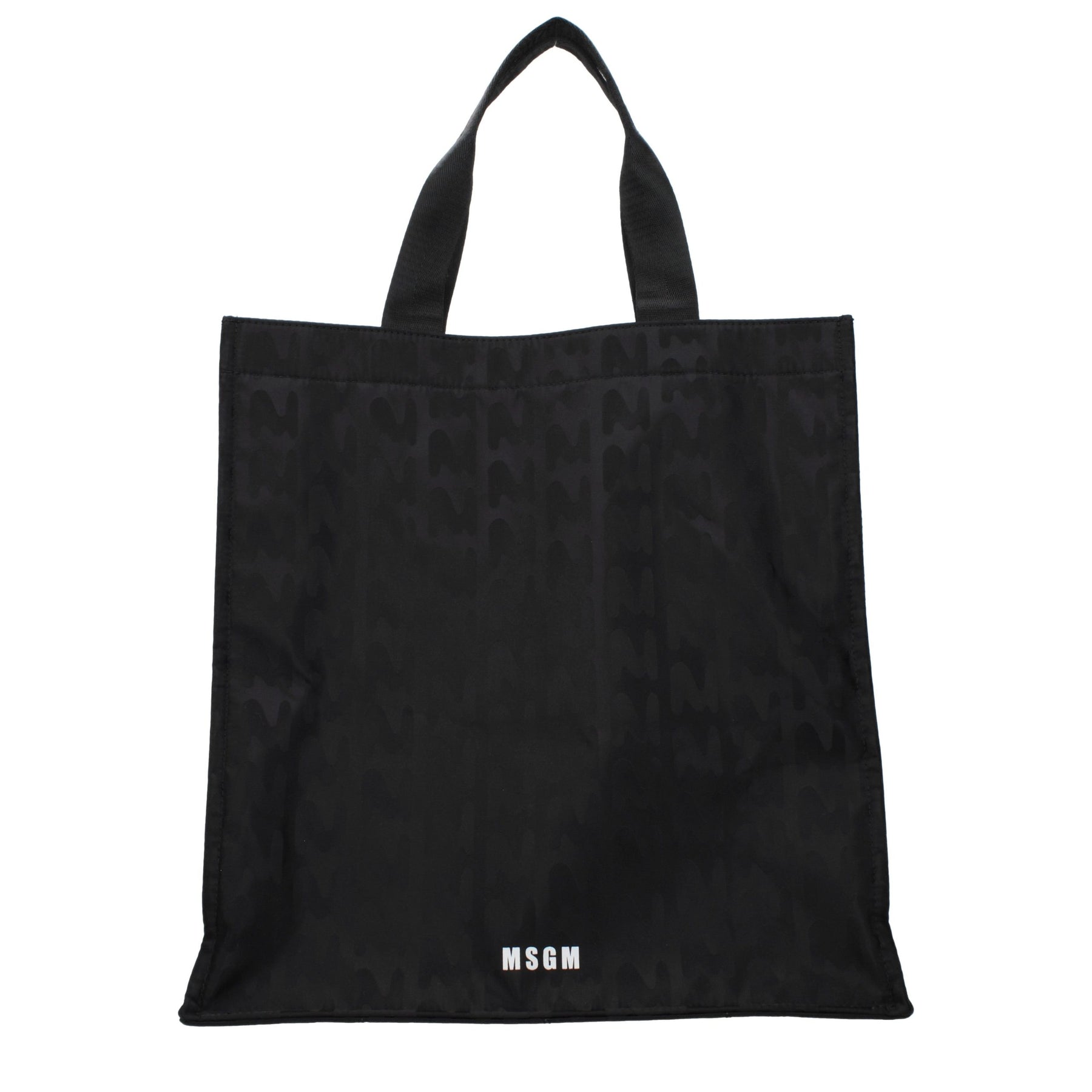 MSGM Black Fabric Handbag | Regal Royce