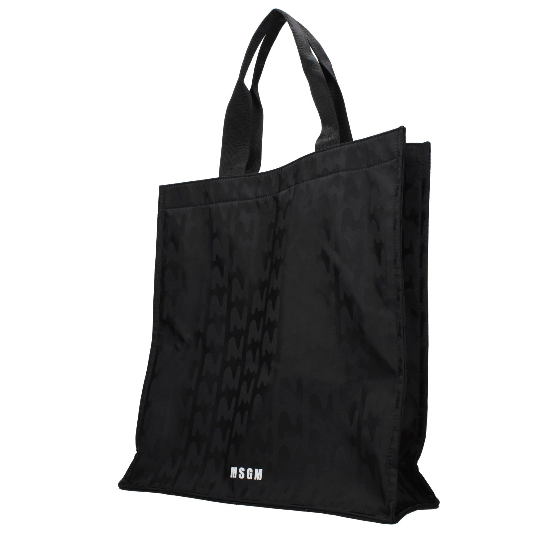 MSGM Black Fabric Handbag | Regal Royce