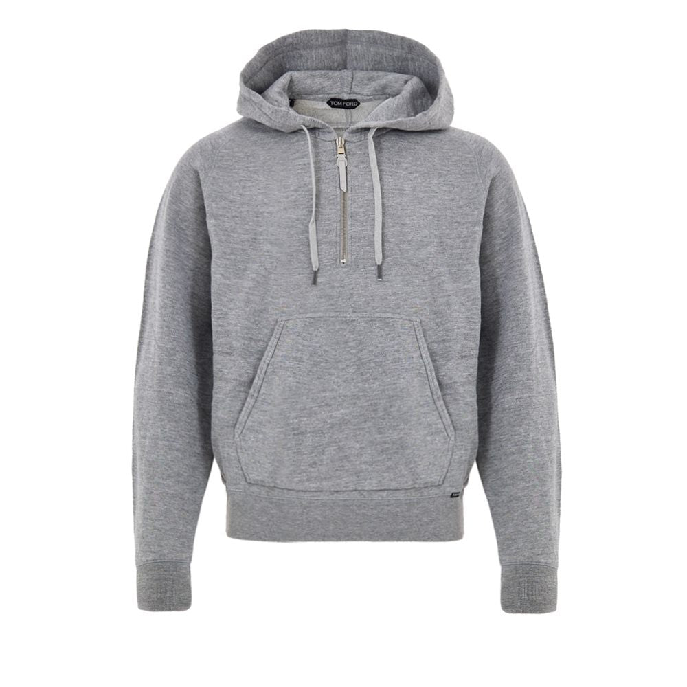 Tom Ford Gray Cotton Hoodie | Regal Royce