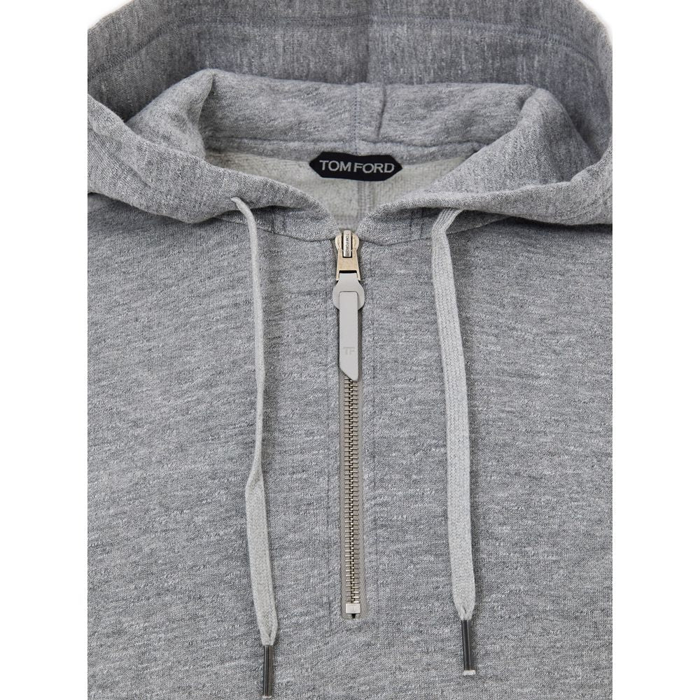 Tom Ford Gray Cotton Hoodie | Regal Royce