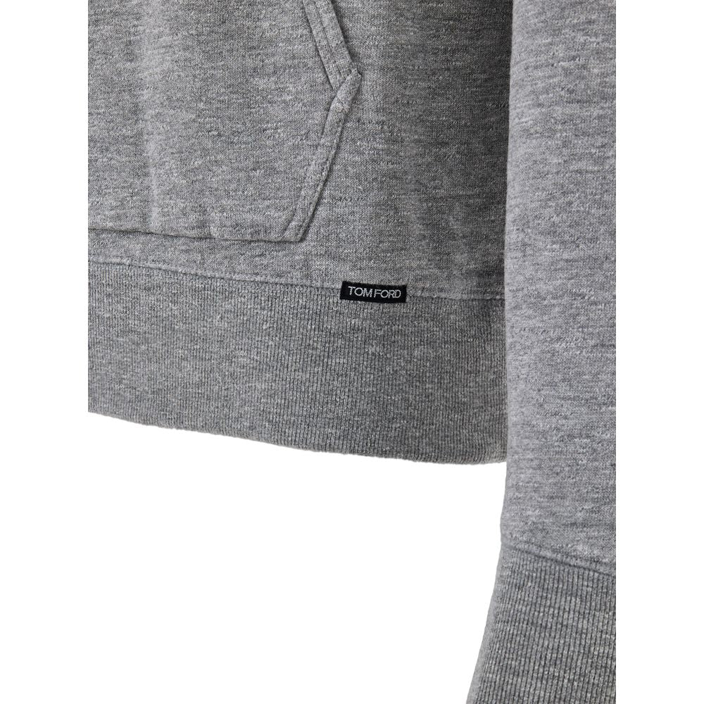 Tom Ford Gray Cotton Hoodie | Regal Royce