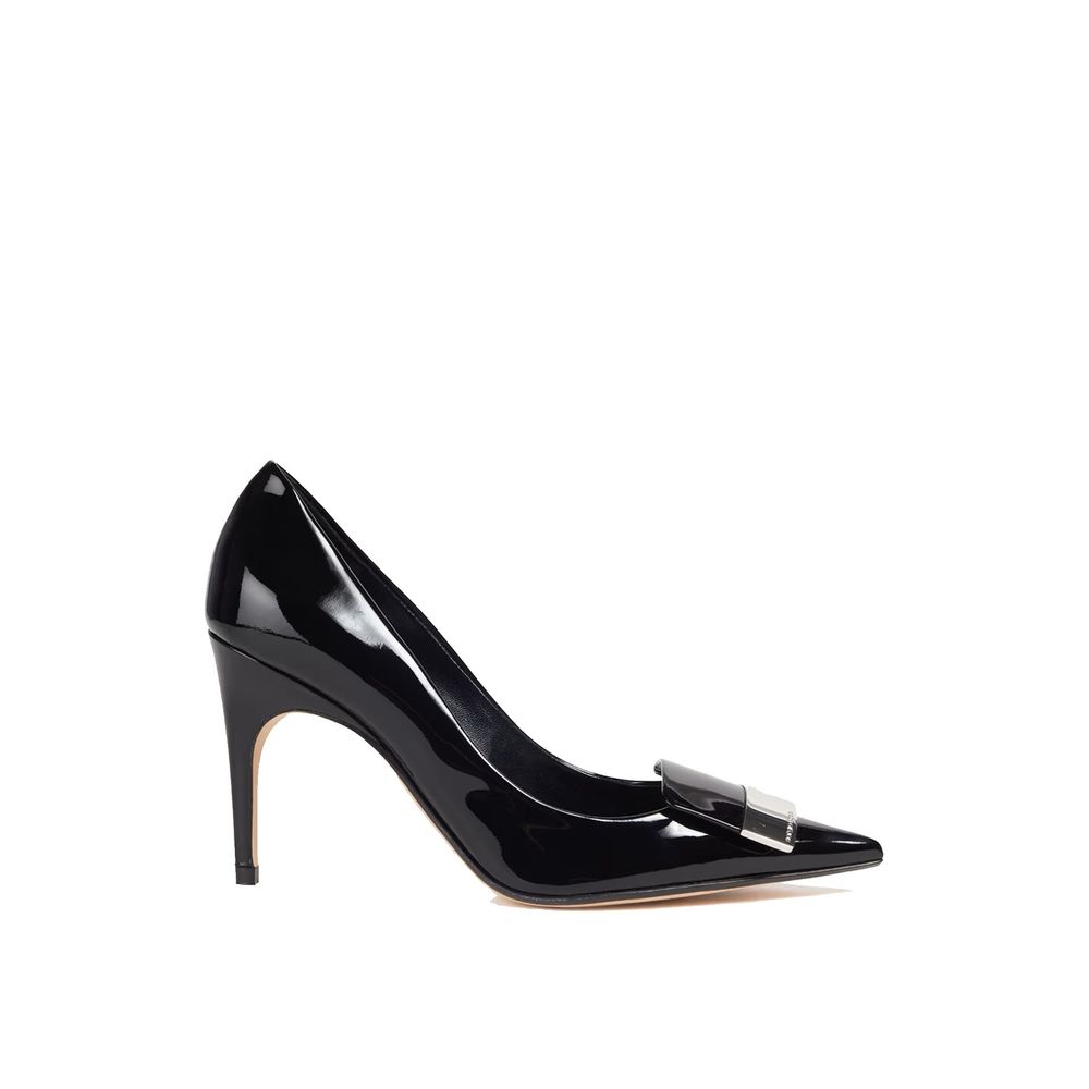 Sergio Rossi Black Calfskin High Heel Pumps | Regal Royce