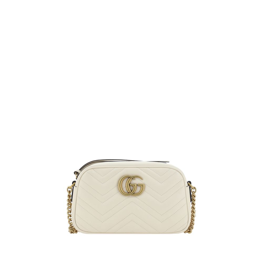 Gucci White Calf Leather Bos Taurus Shoulder Bag | Regal Royce