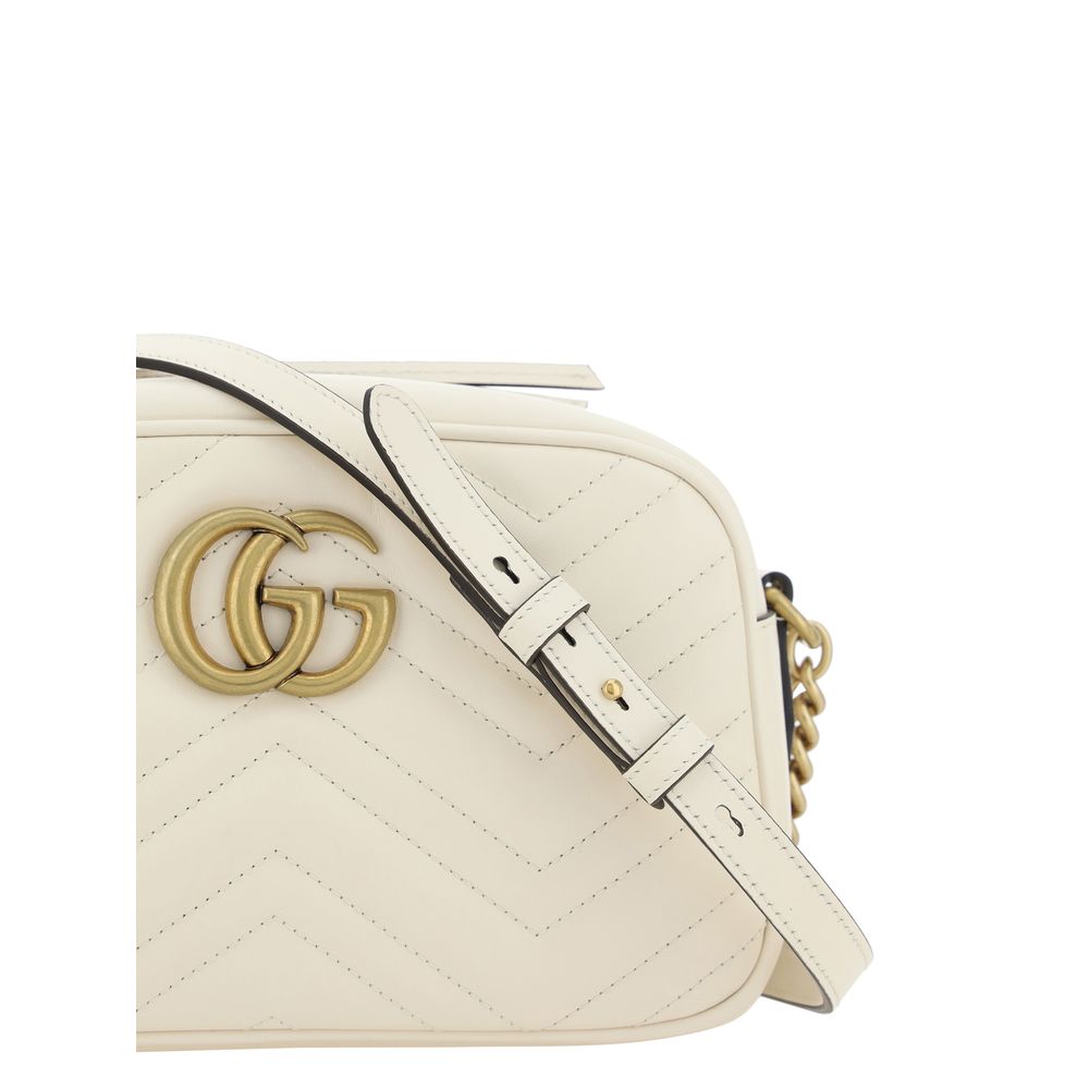Gucci White Calf Leather Bos Taurus Shoulder Bag | Regal Royce