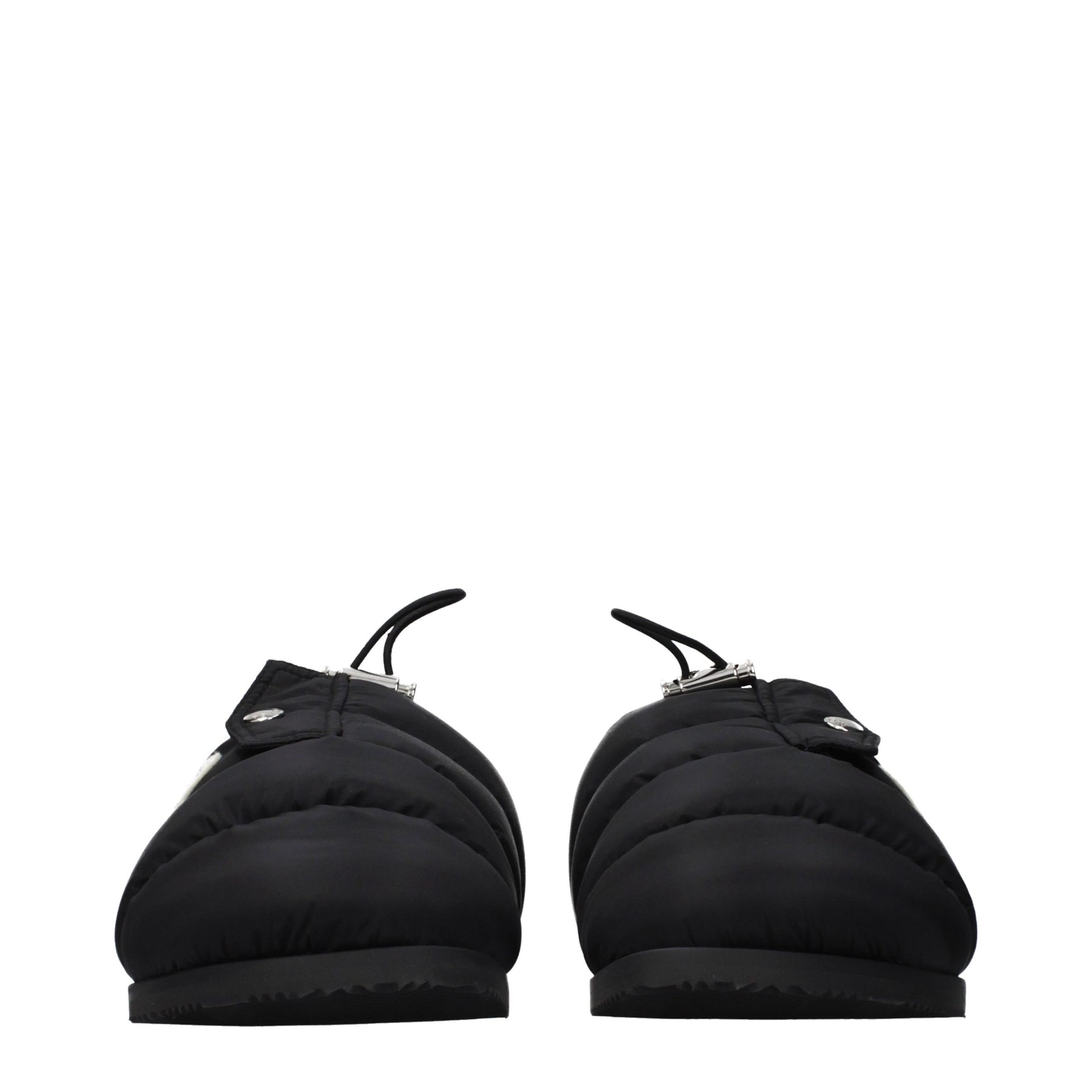 Moncler Black Fabric Slippers | Regal Royce