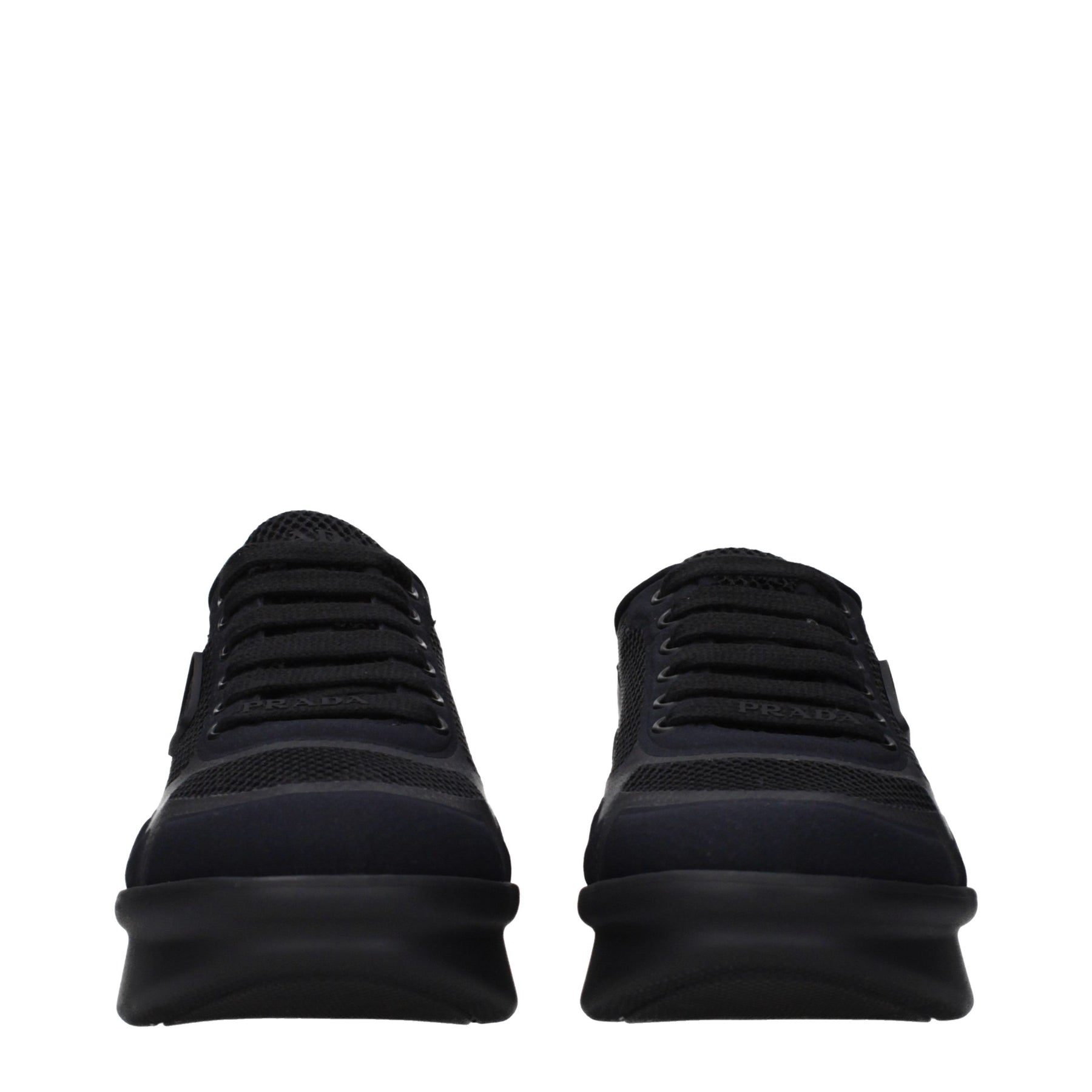 Prada Black Fabric Low Top Sneakers | Regal Royce