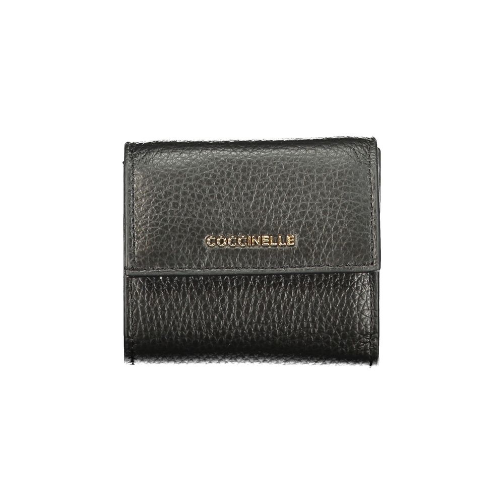 Coccinelle Black Leather Women Wallet | Regal Royce