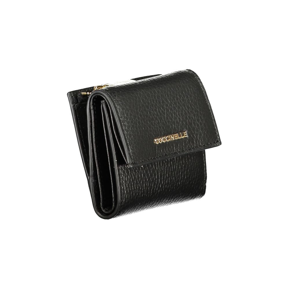 Coccinelle Black Leather Women Wallet | Regal Royce