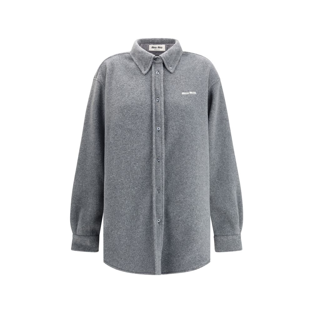 Miu Miu Gray Polyester Shirt | Regal Royce