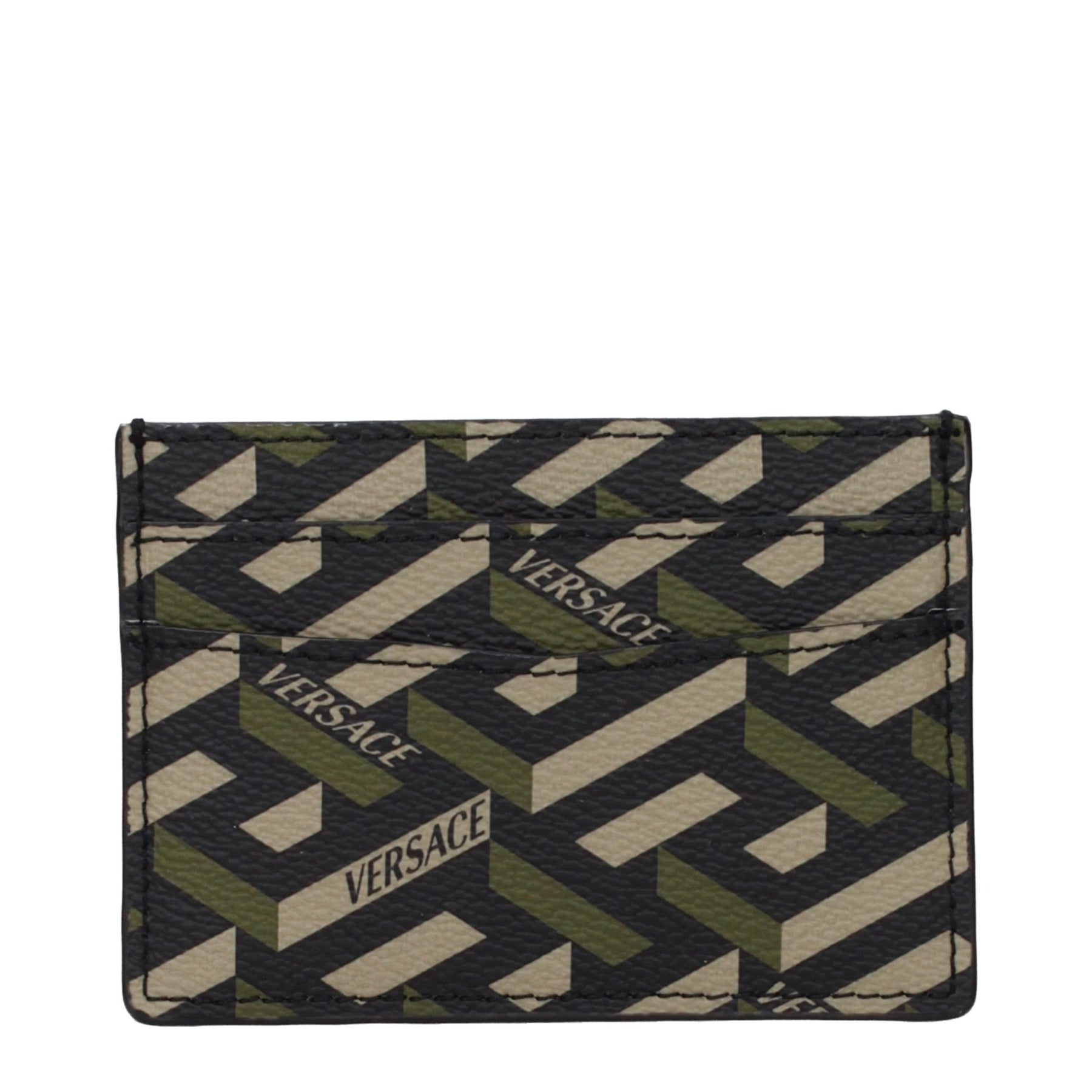 Versace Black Fabric Cardholder | Regal Royce