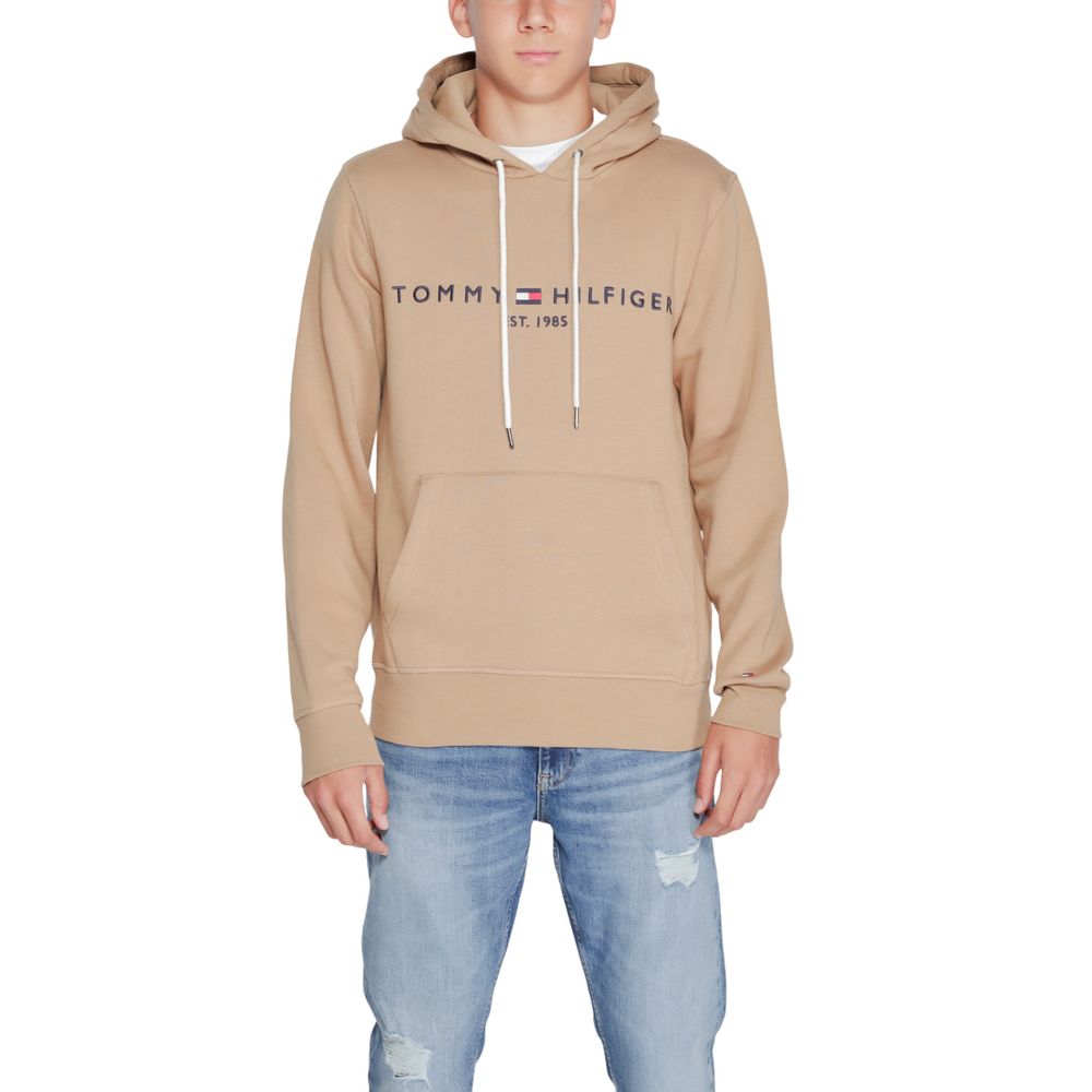 Tommy Hilfiger Beige Cotton Hoodie | Regal Royce