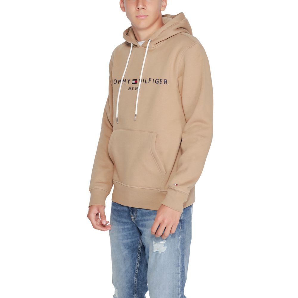 Tommy Hilfiger Beige Cotton Hoodie | Regal Royce