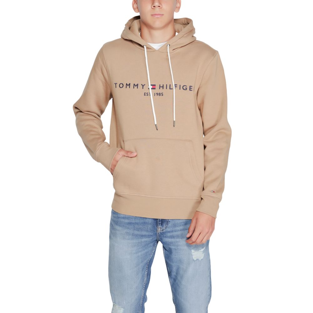 Tommy Hilfiger Beige Cotton Hoodie | Regal Royce
