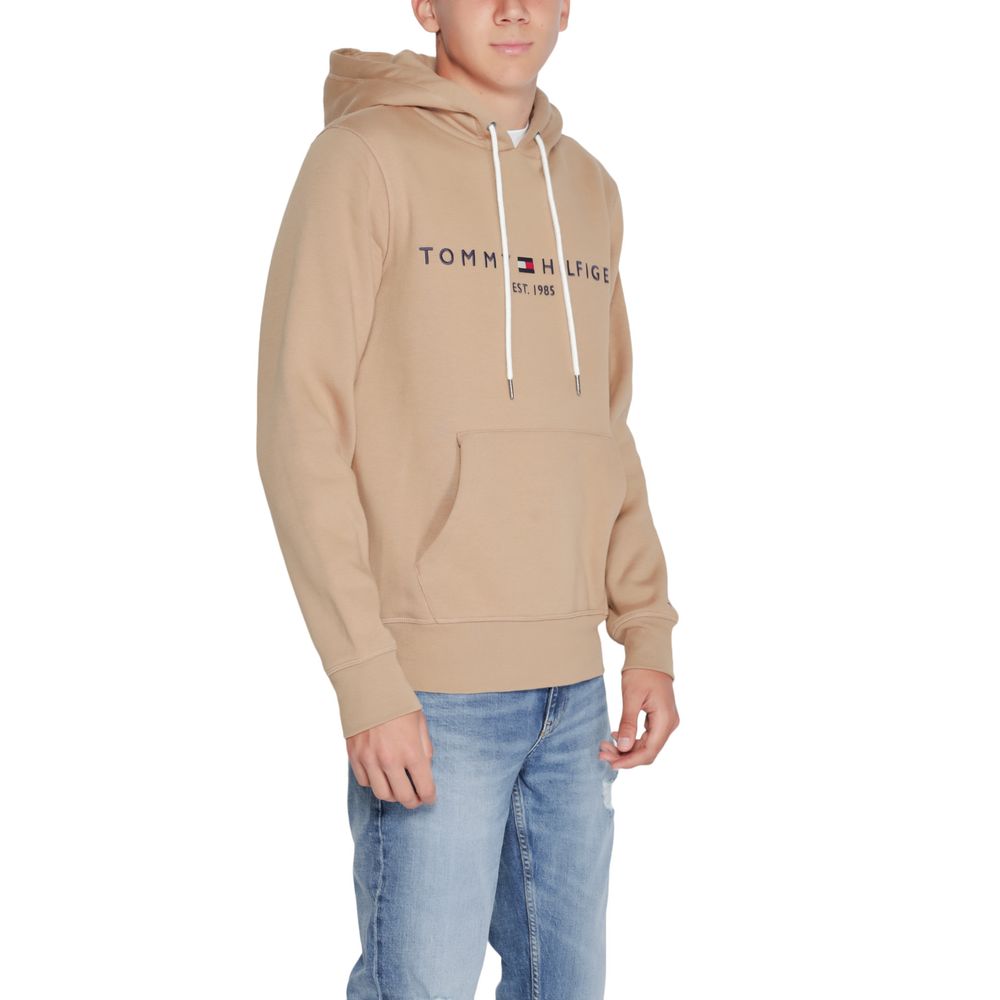 Tommy Hilfiger Beige Cotton Hoodie | Regal Royce