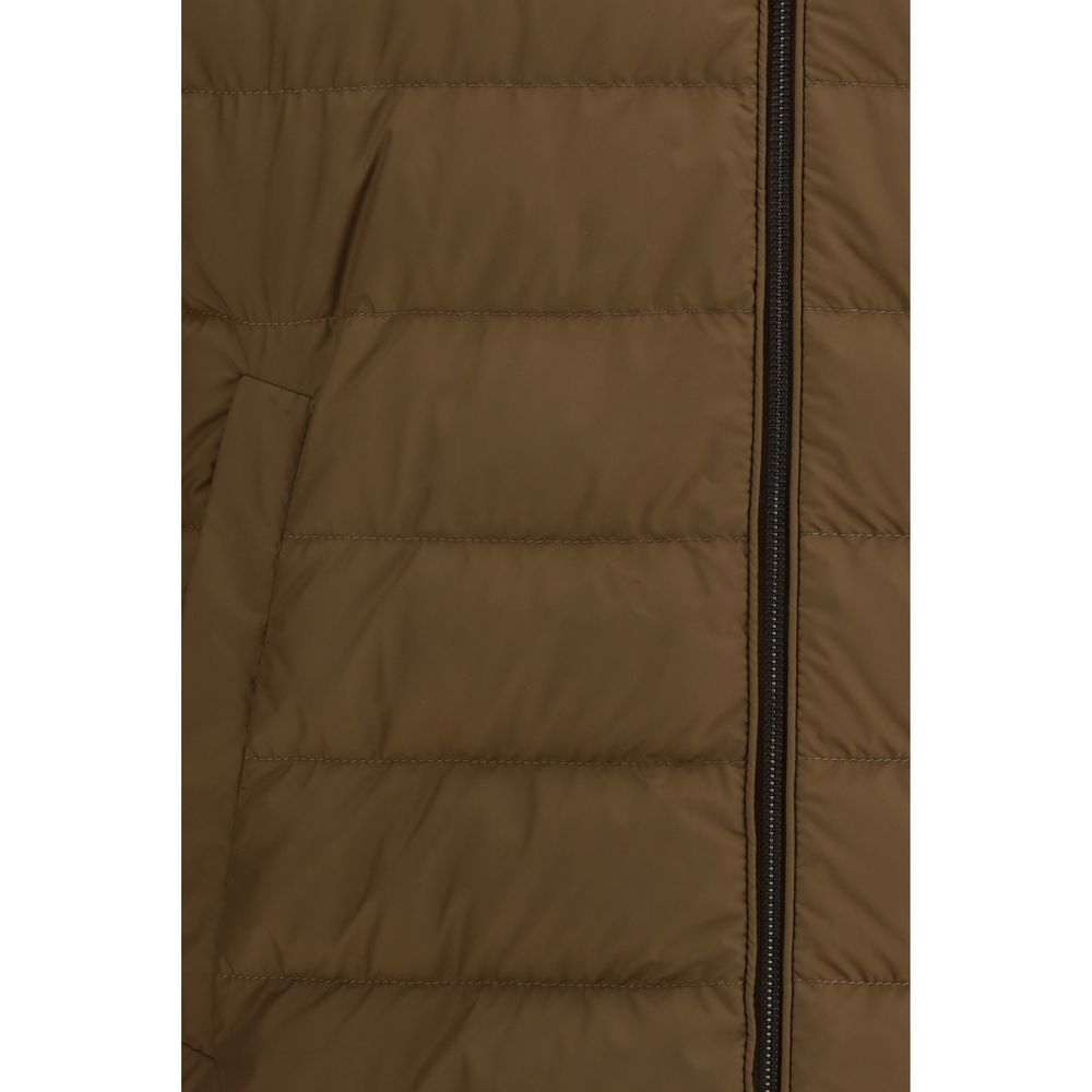 Moncler Brown Polyester Coat | Regal Royce