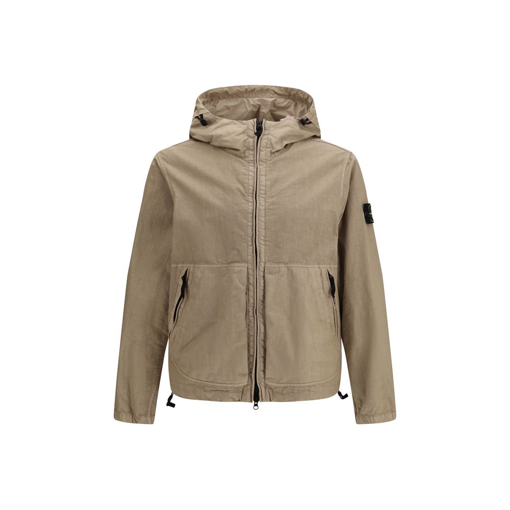 Stone Island Brown Polyamide Shell Jacket | Regal Royce