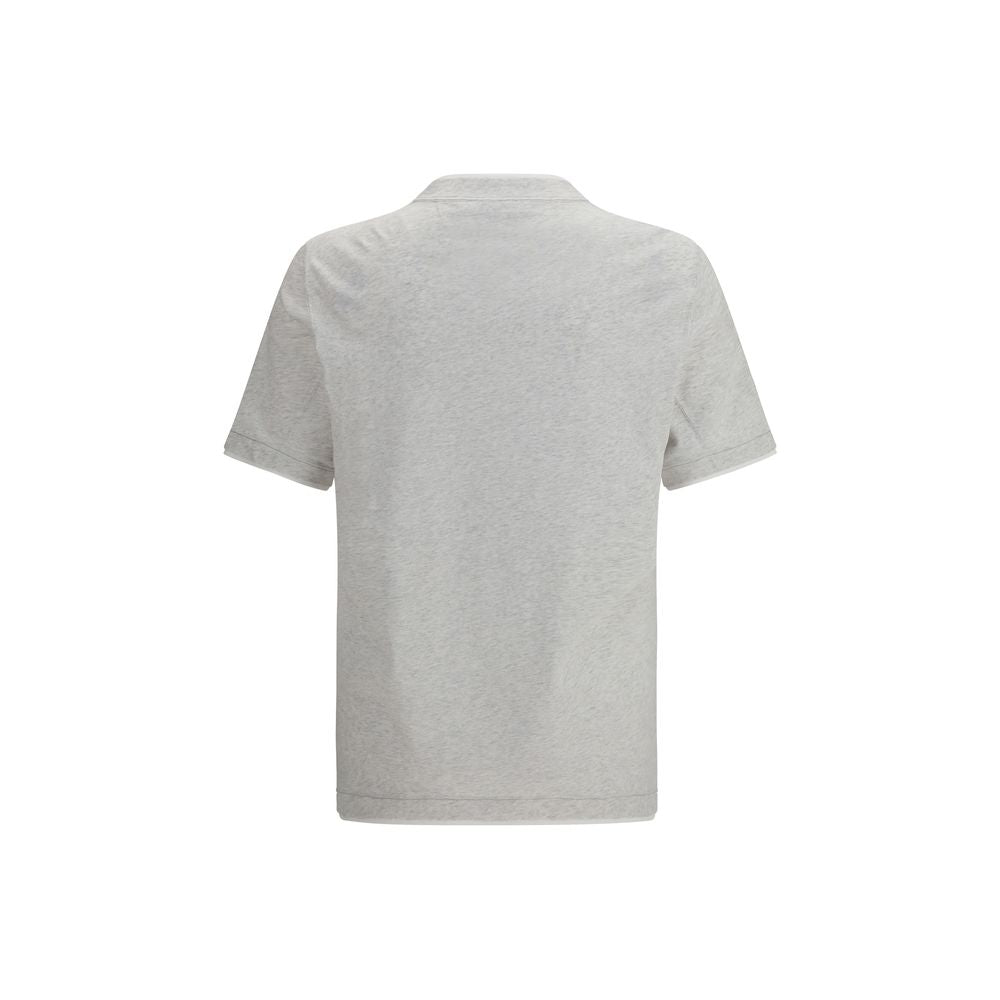 Brunello Cucinelli Gray Cotton T-Shirt | Regal Royce