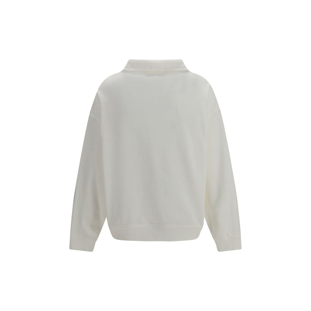 Brunello Cucinelli White Cotton Sweatshirt | Regal Royce