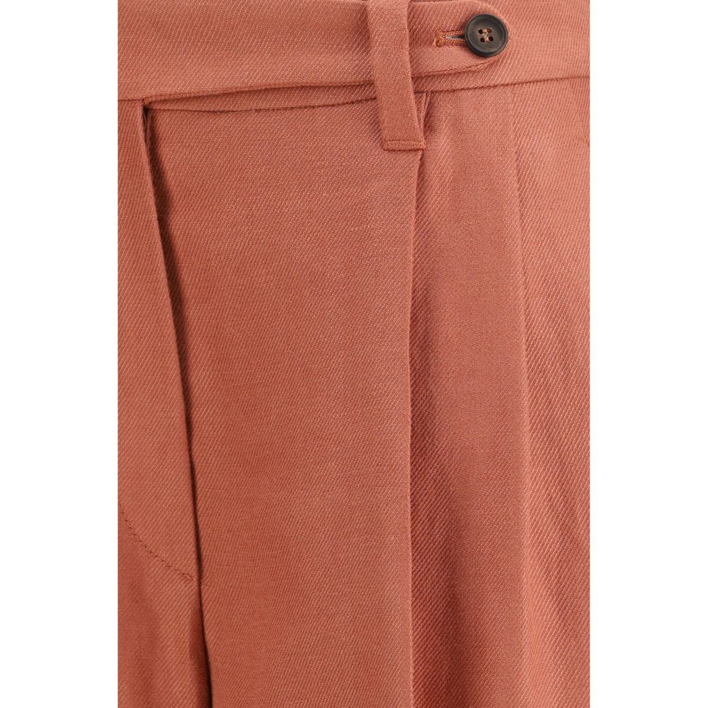 Brunello Cucinelli Orange Viscose Bermuda Shorts | Regal Royce