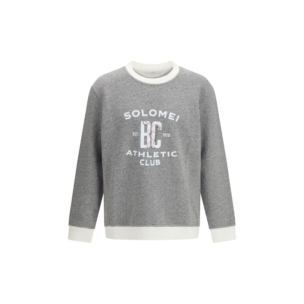 Brunello Cucinelli Gray Cotton Sweatshirt | Regal Royce
