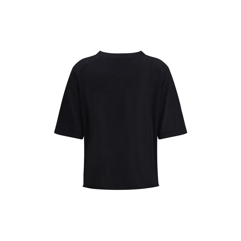 Loulou De Saison Black Cashmere T-Shirt | Regal Royce