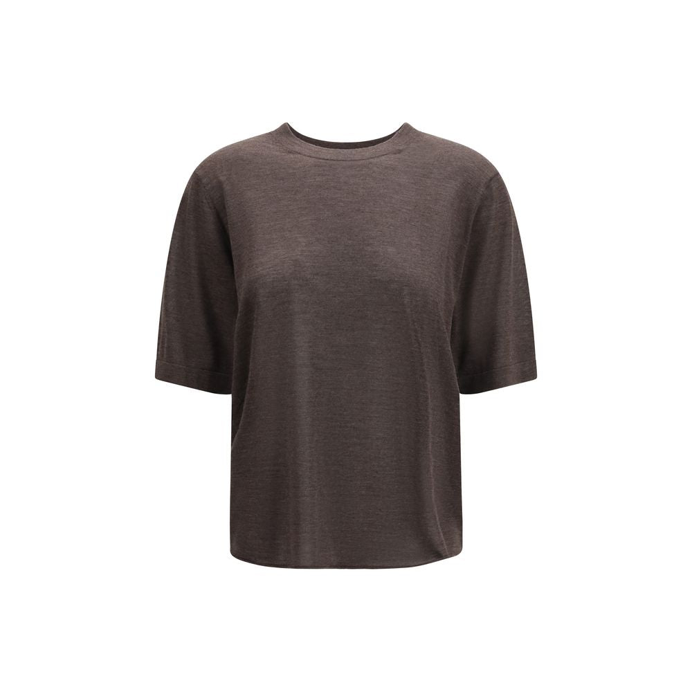 Loulou De Saison Brown Cashmere T-Shirt | Regal Royce
