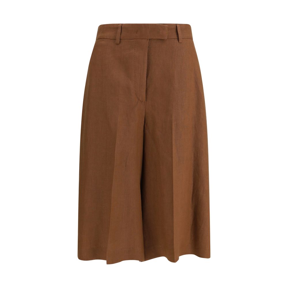 Lardini Brown Viscose Bermuda Shorts | Regal Royce