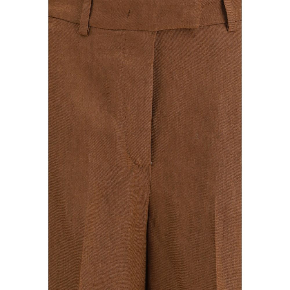 Lardini Brown Viscose Bermuda Shorts | Regal Royce