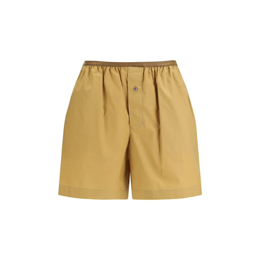 Lemaire Beige Cotton Bermuda Shorts | Regal Royce