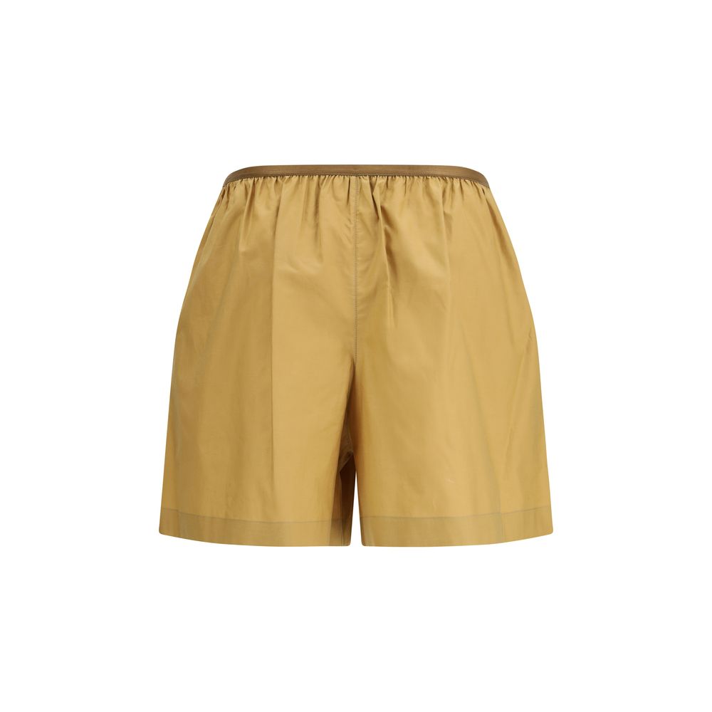 Lemaire Beige Cotton Bermuda Shorts | Regal Royce