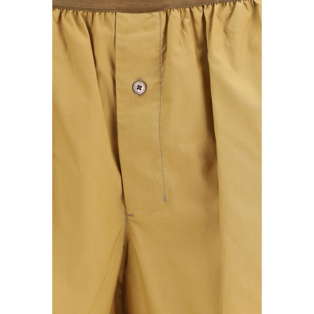 Lemaire Beige Cotton Bermuda Shorts | Regal Royce