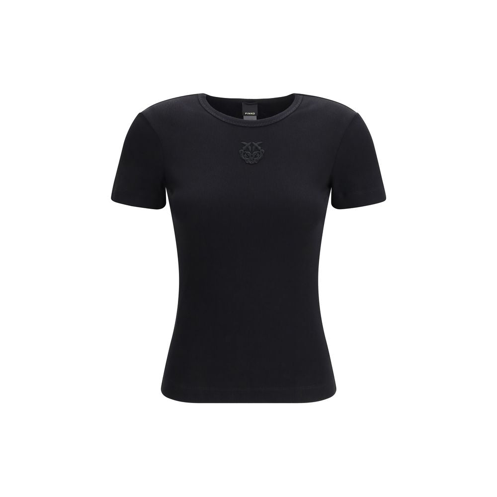 PINKO Black Cotton T-Shirt | Regal Royce