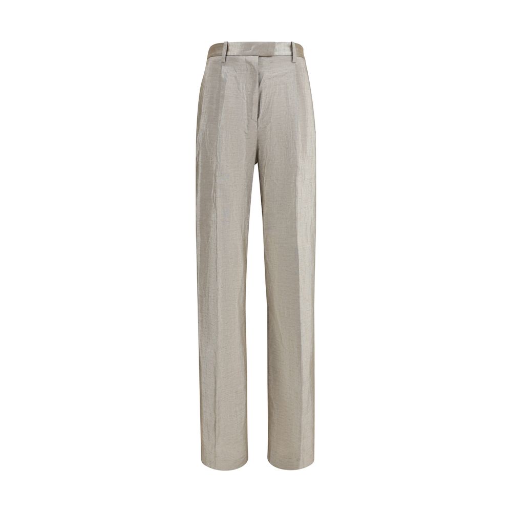 Forte_Forte Silver Polyester Casual Pants | Regal Royce