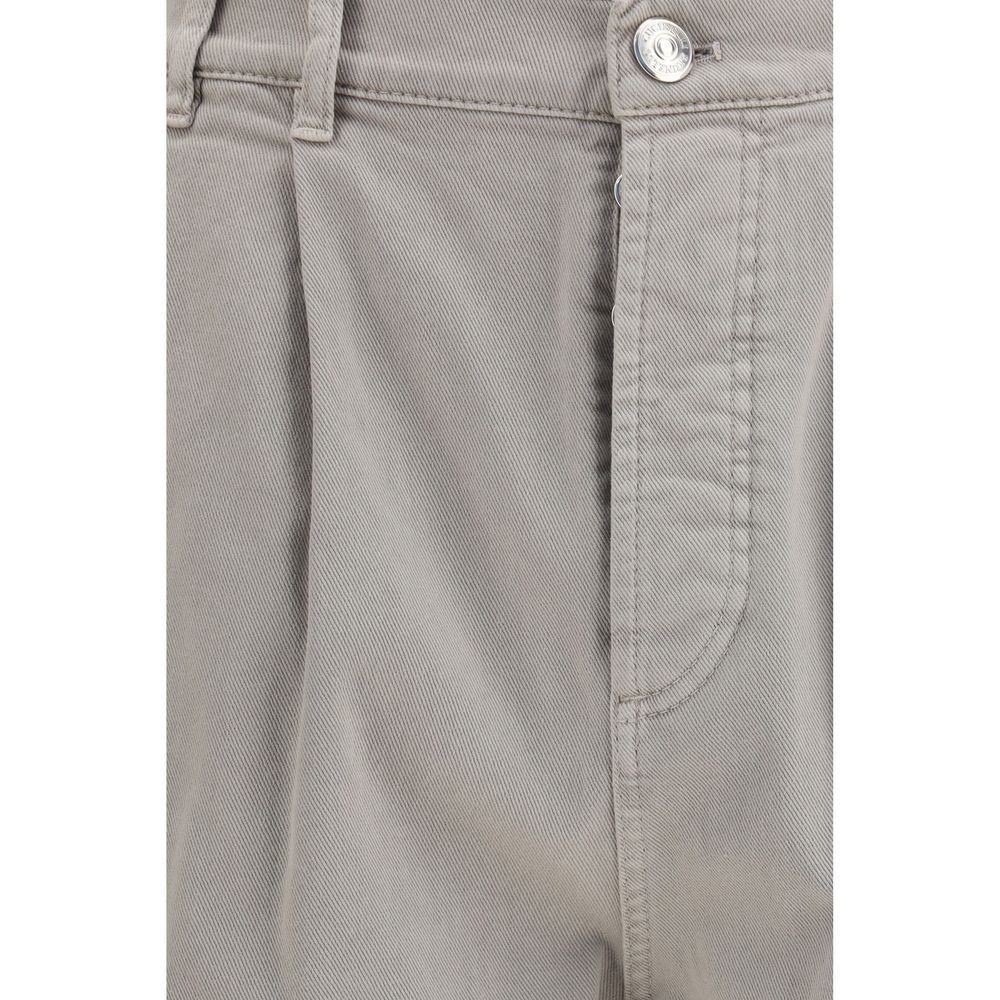 Brunello Cucinelli Brown Cotton Casual Pants | Regal Royce
