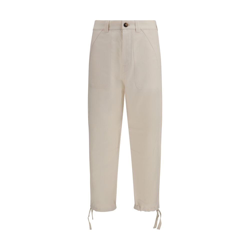 Brunello Cucinelli Beige Linen Casual Pants | Regal Royce
