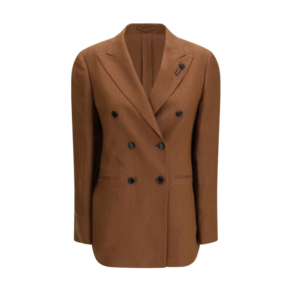 Lardini Brown Linen Blazer | Regal Royce