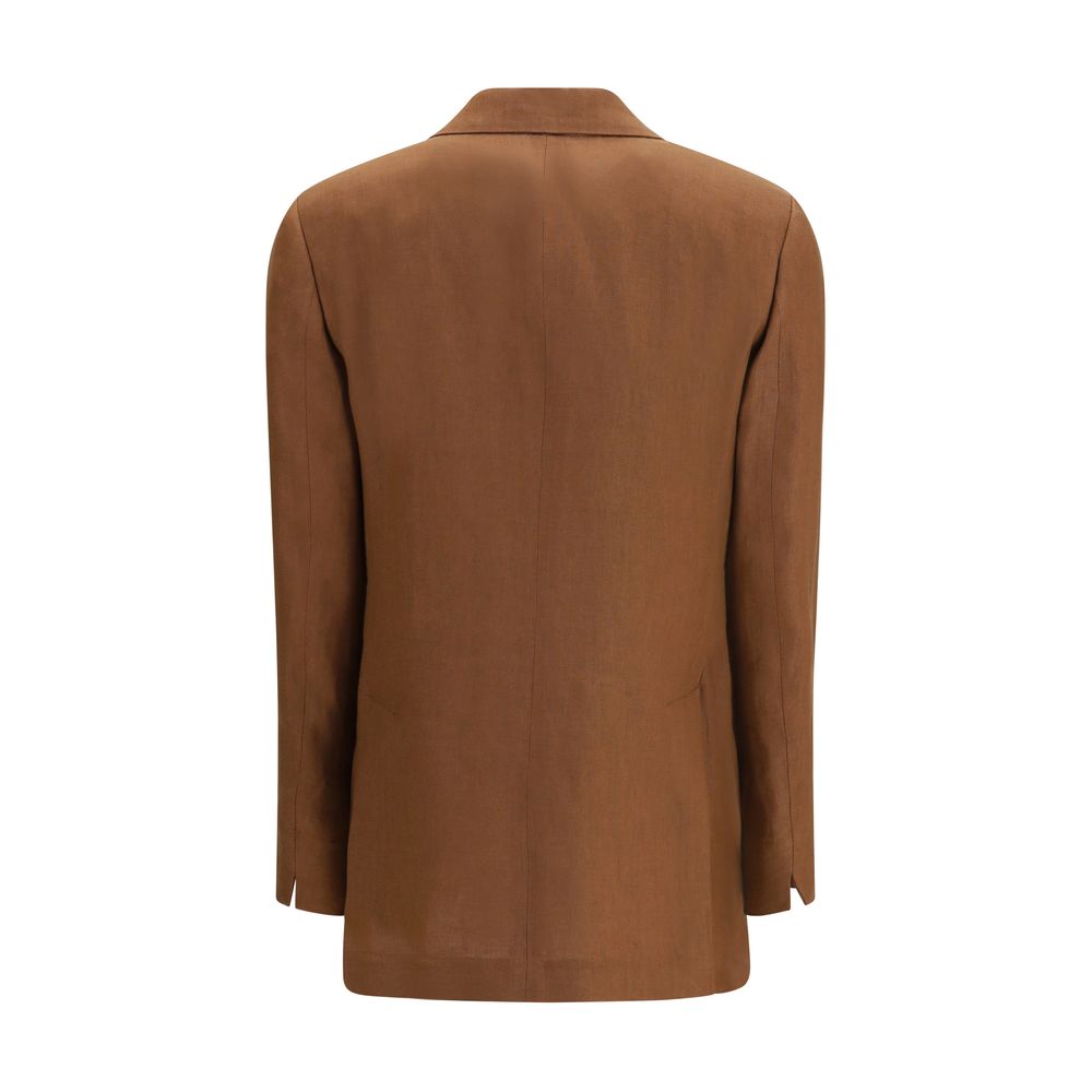 Lardini Brown Linen Blazer | Regal Royce