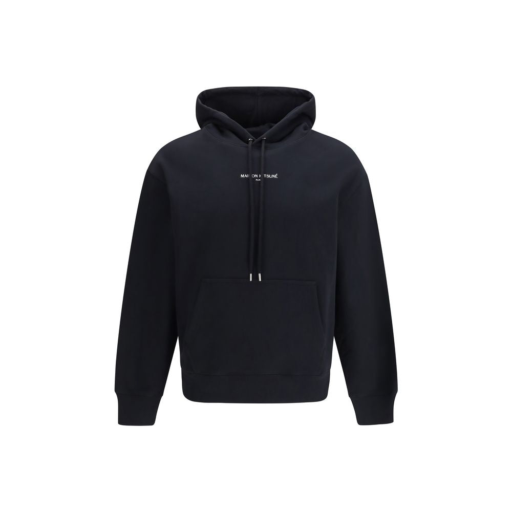 Maison Kitsuné Black Cotton Sweatshirt | Regal Royce