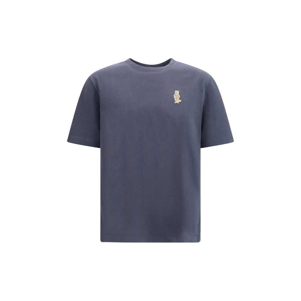 Maison Kitsuné Blue Cotton T-Shirt | Regal Royce